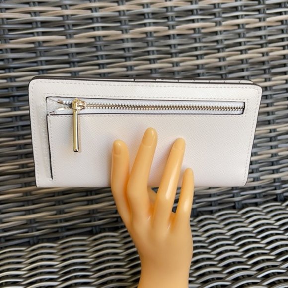 Kate Spade Staci Large Slim Bifold Wallet Parchment - Picture 6 of 16